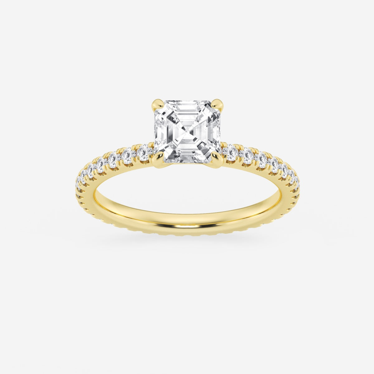 Evelyn - Eternity Side Stones Engagement Ring