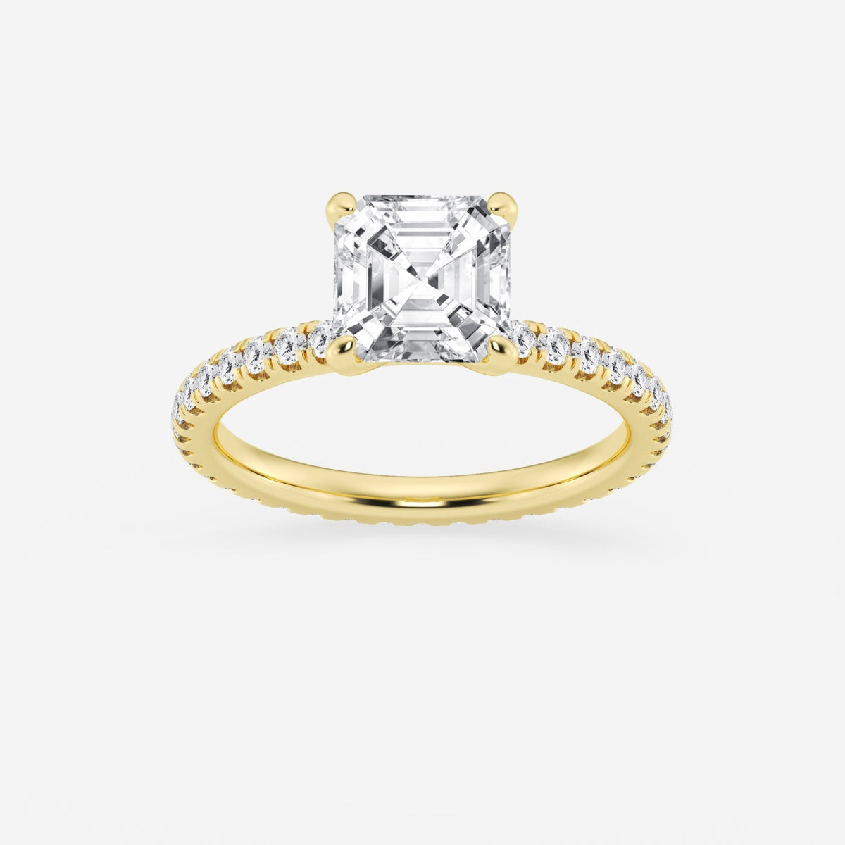 Evelyn - Eternity Side Stones Engagement Ring