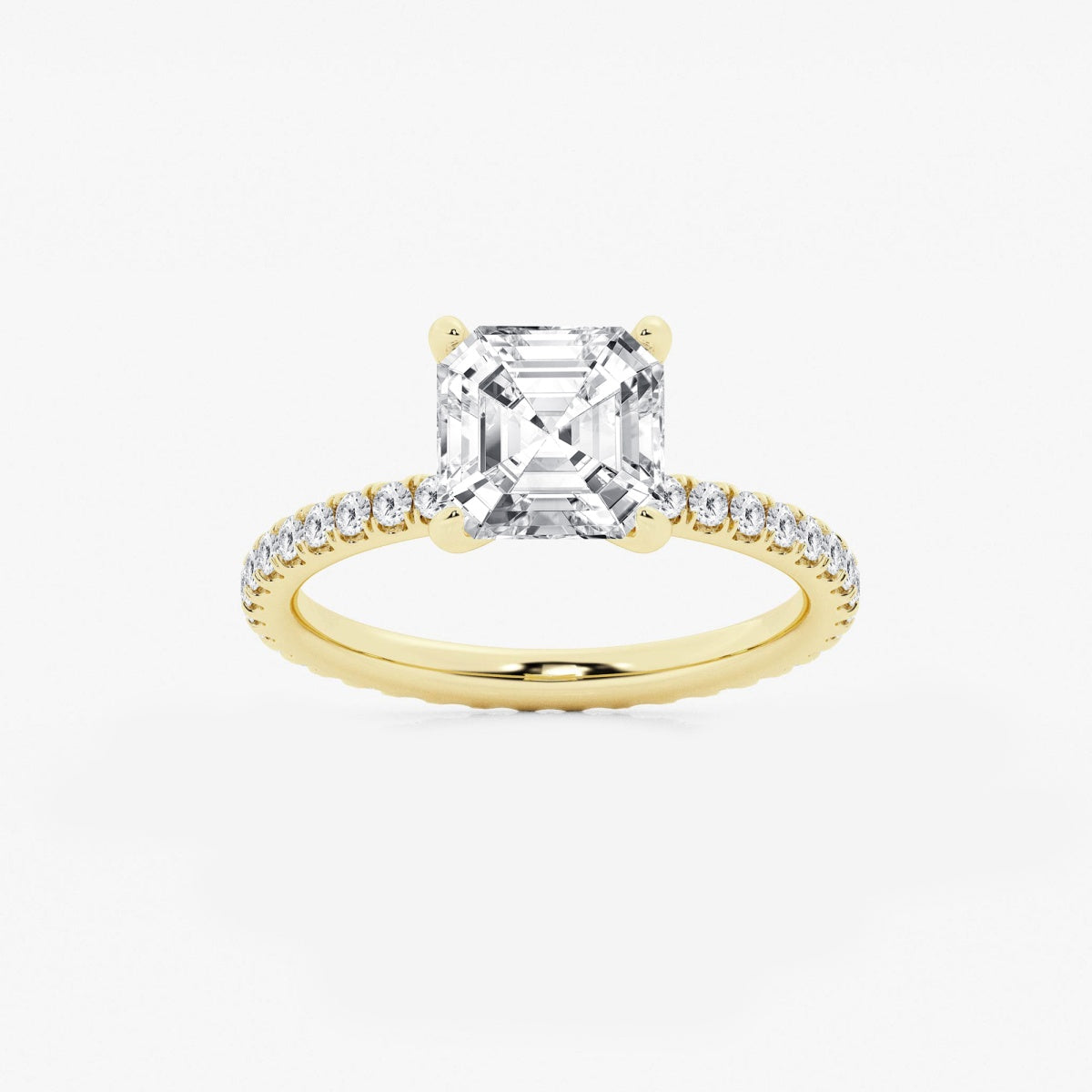 Evelyn - Eternity Side Stones Engagement Ring