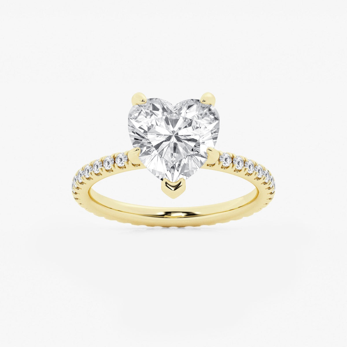 Evelyn - Eternity Side Stones Engagement Ring