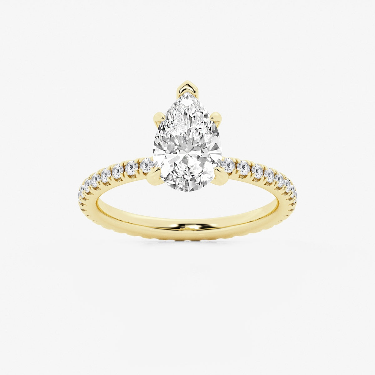Evelyn - Eternity Side Stones Engagement Ring