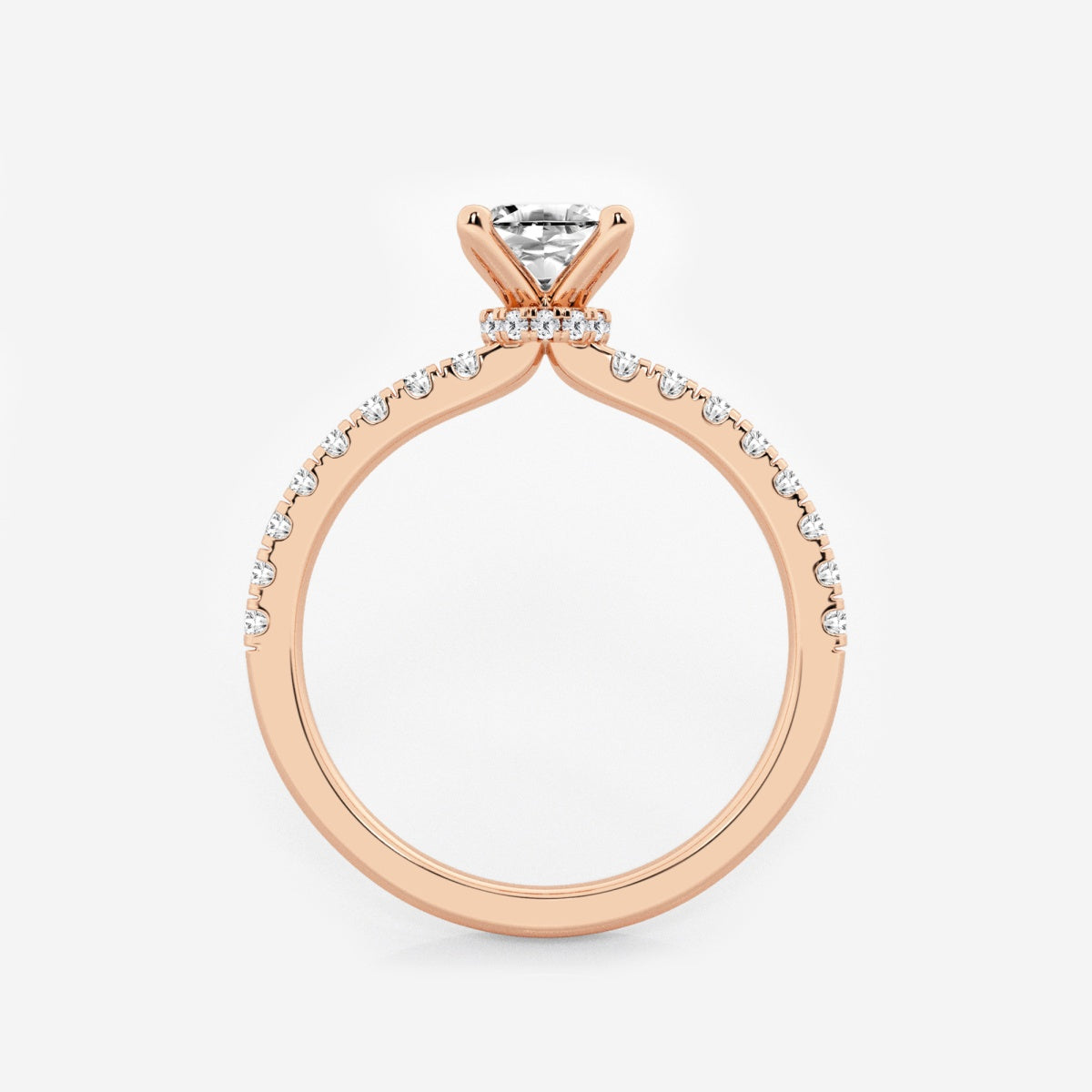 Everly - Hidden Halo Elegance Engagement Ring