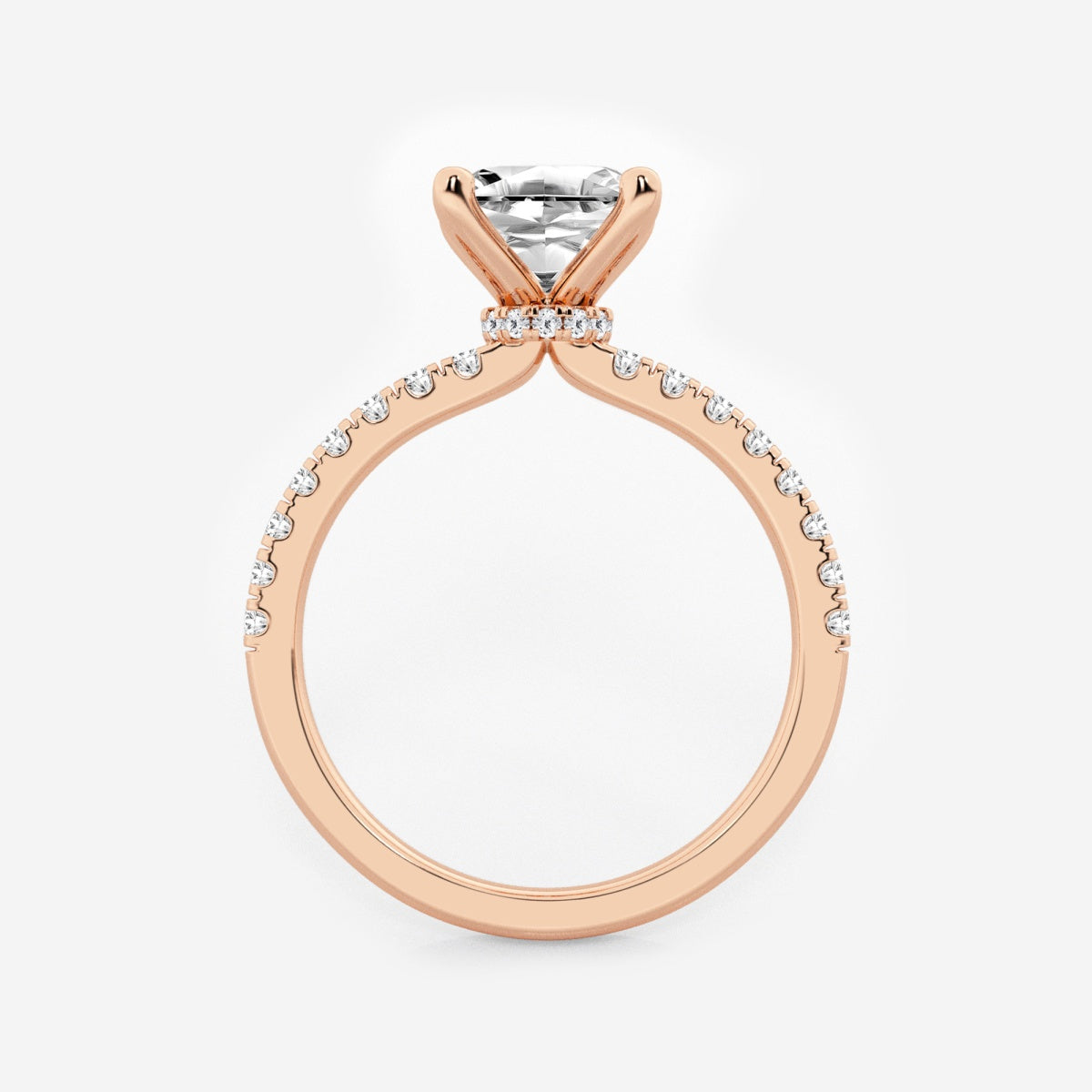 Everly - Hidden Halo Elegance Engagement Ring
