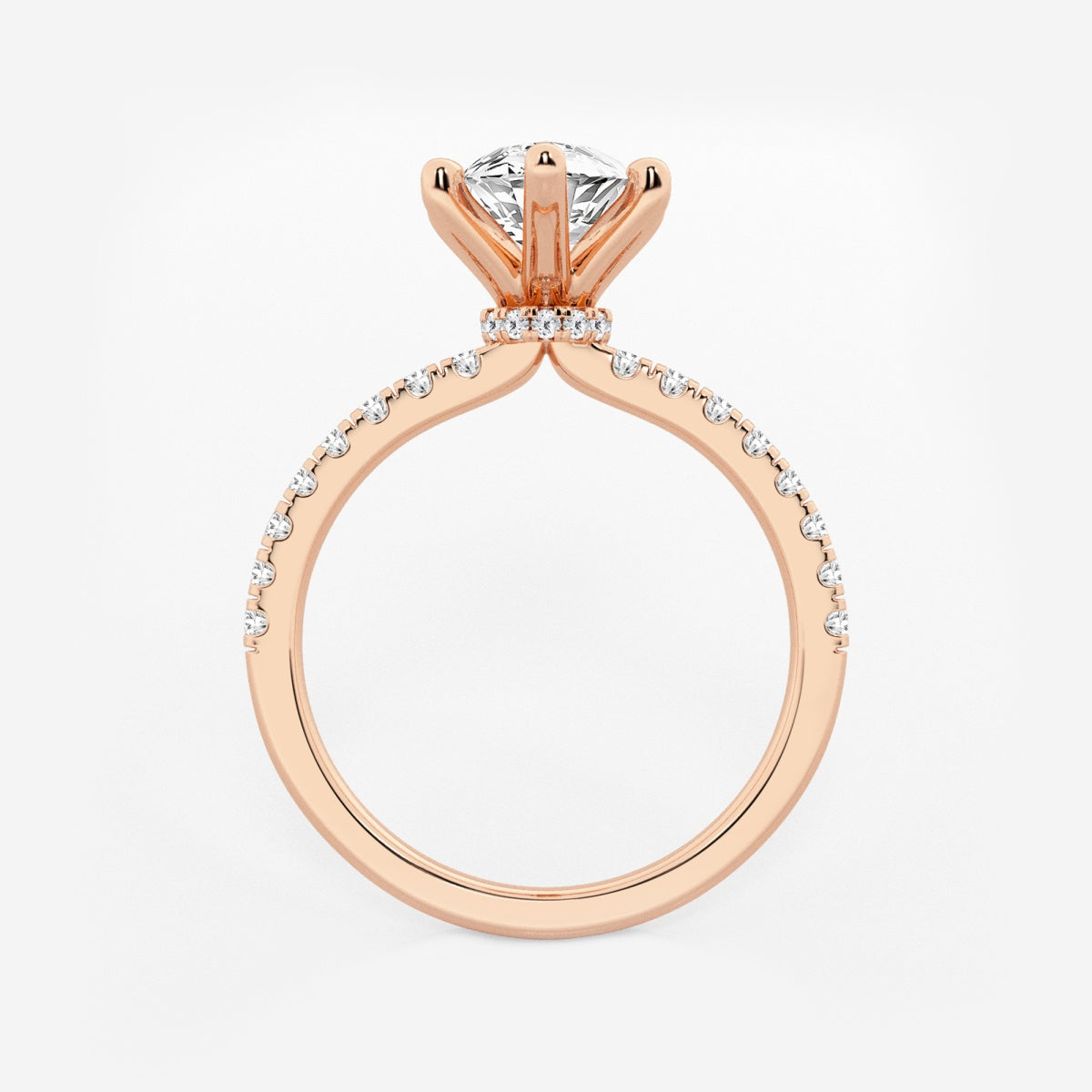 Everly - Hidden Halo Elegance Engagement Ring