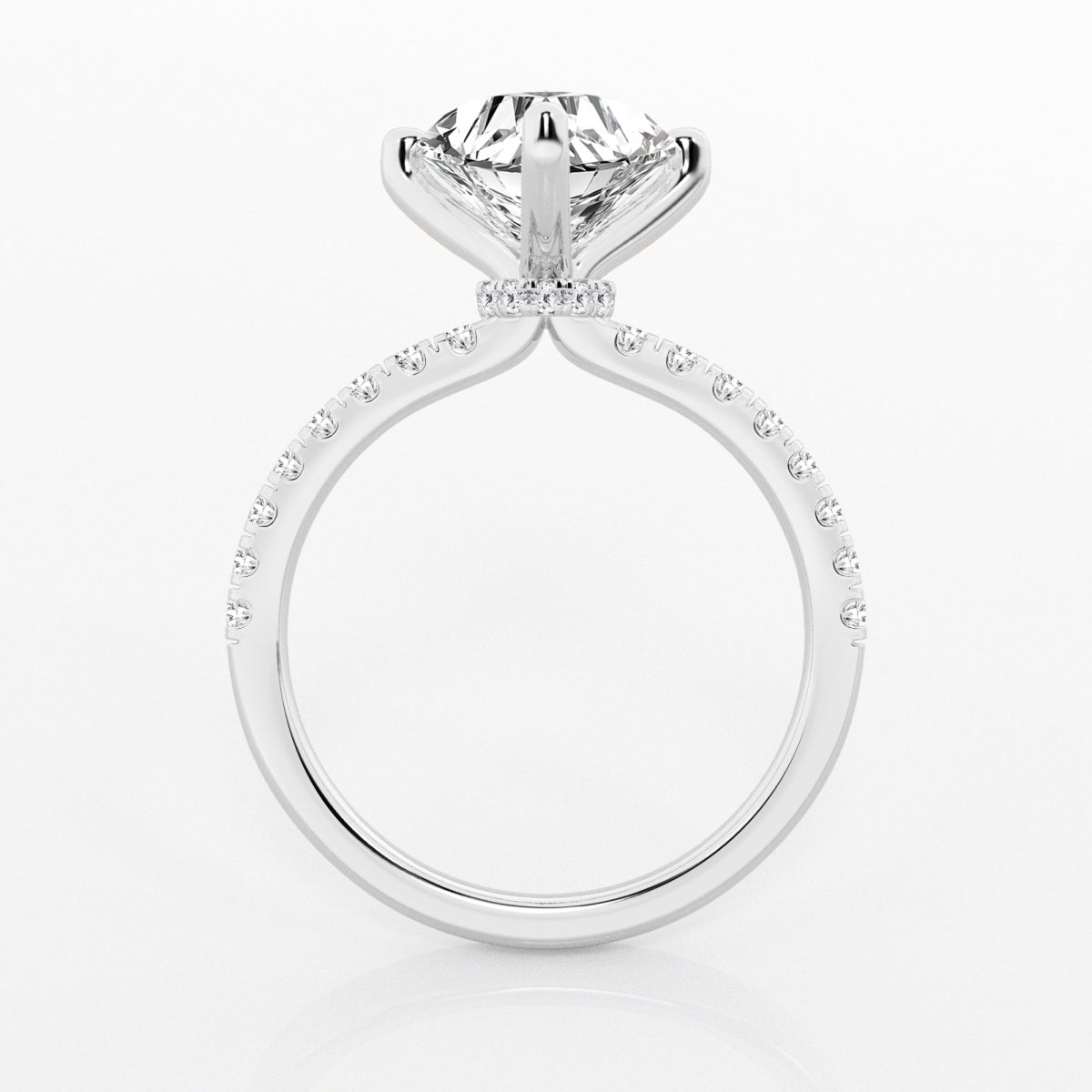 Everly - Hidden Halo Elegance Engagement Ring