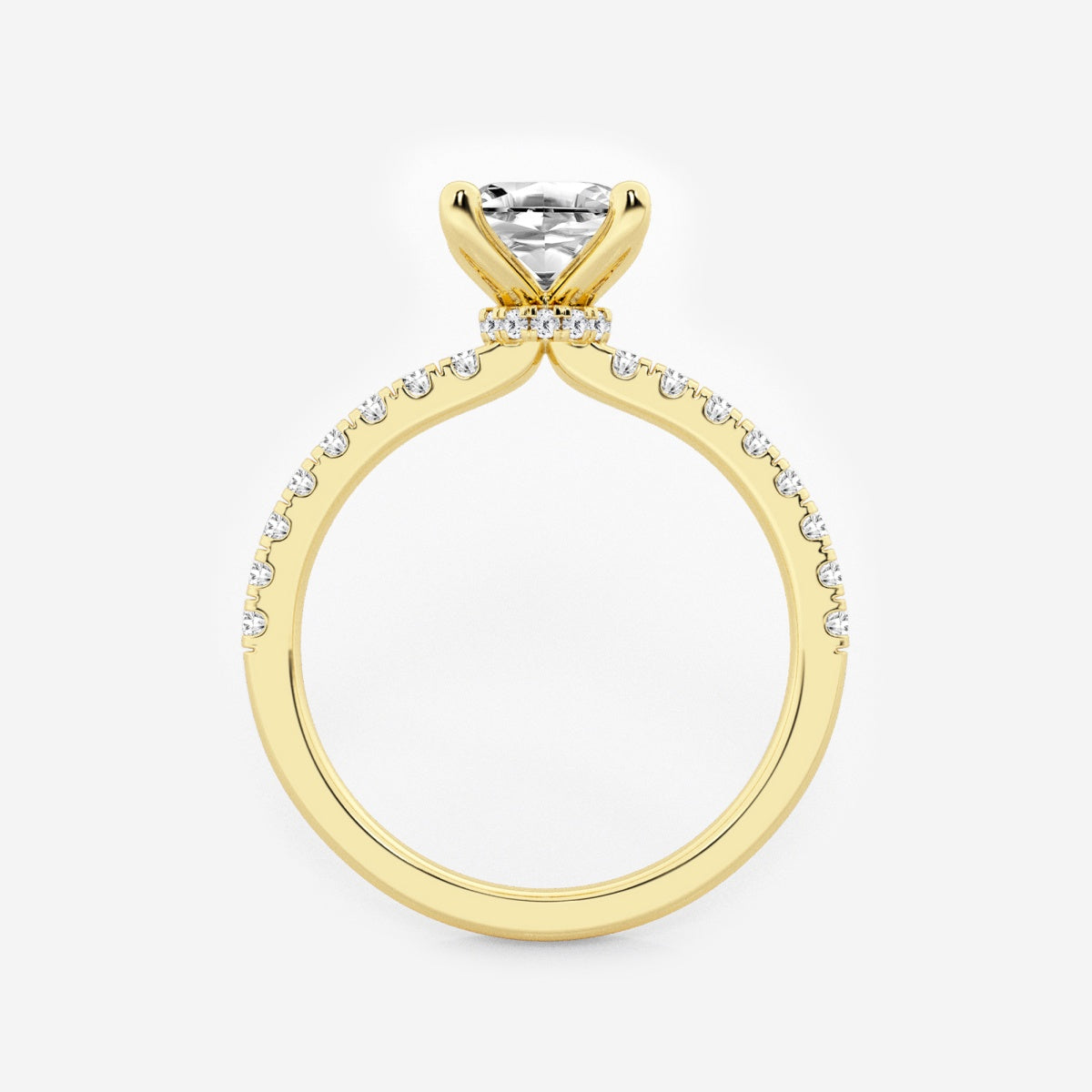 Everly - Hidden Halo Elegance Engagement Ring