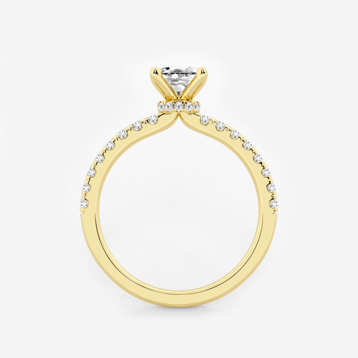 Everly - Hidden Halo Elegance Engagement Ring