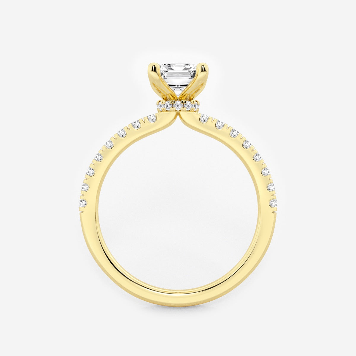 Everly - Hidden Halo Elegance Engagement Ring