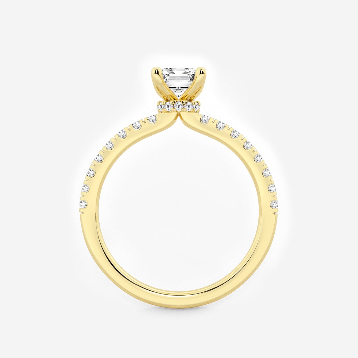 Everly - Hidden Halo Elegance Engagement Ring