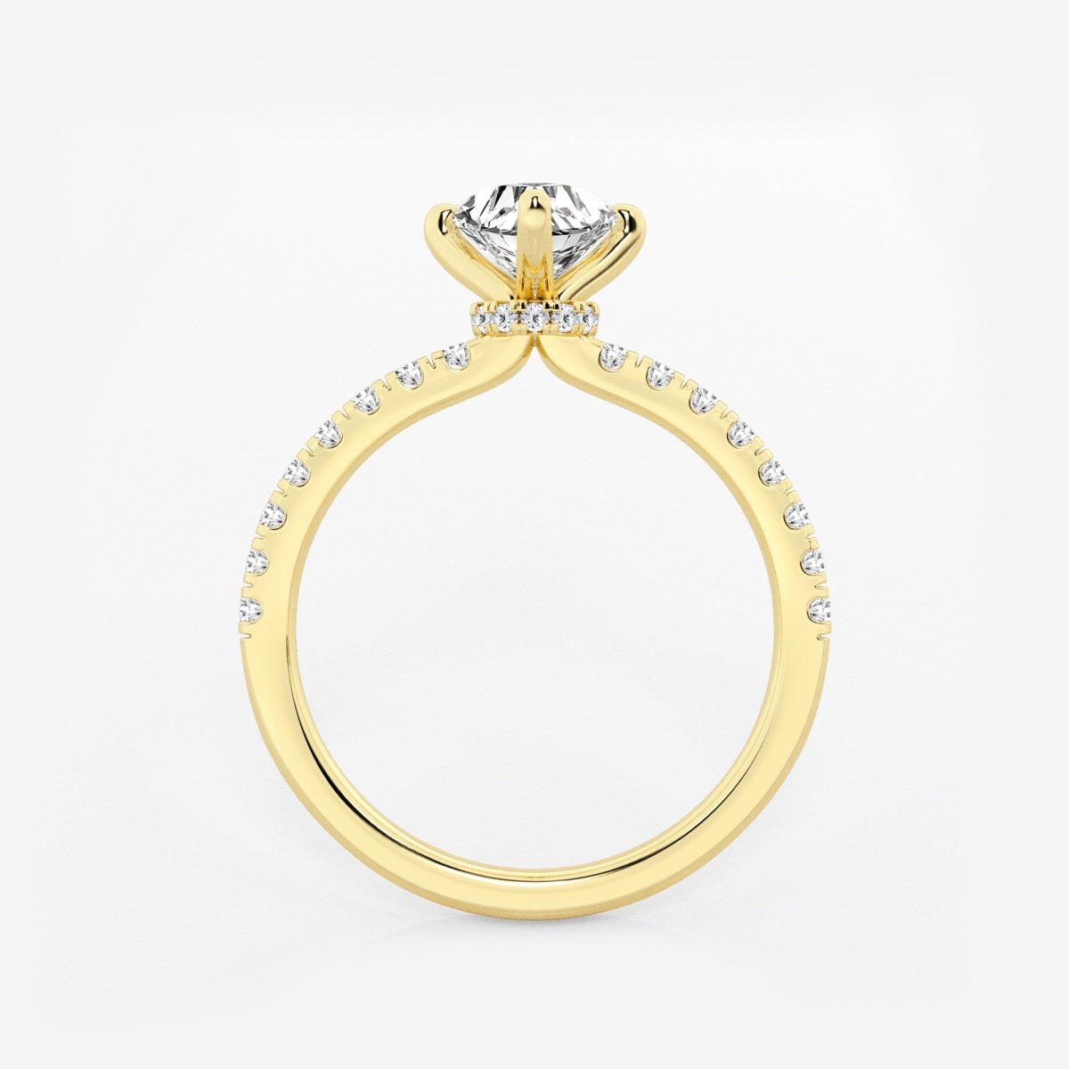 Everly - Hidden Halo Elegance Engagement Ring