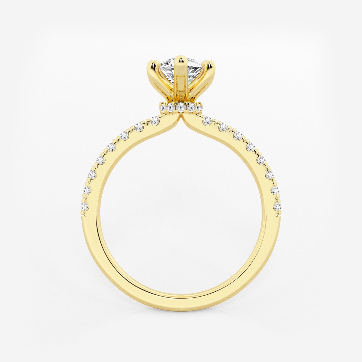 Everly - Hidden Halo Elegance Engagement Ring