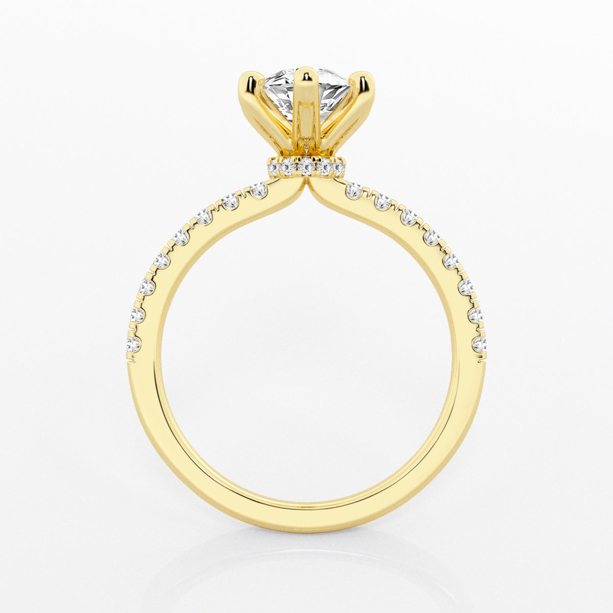 Everly - Hidden Halo Elegance Engagement Ring