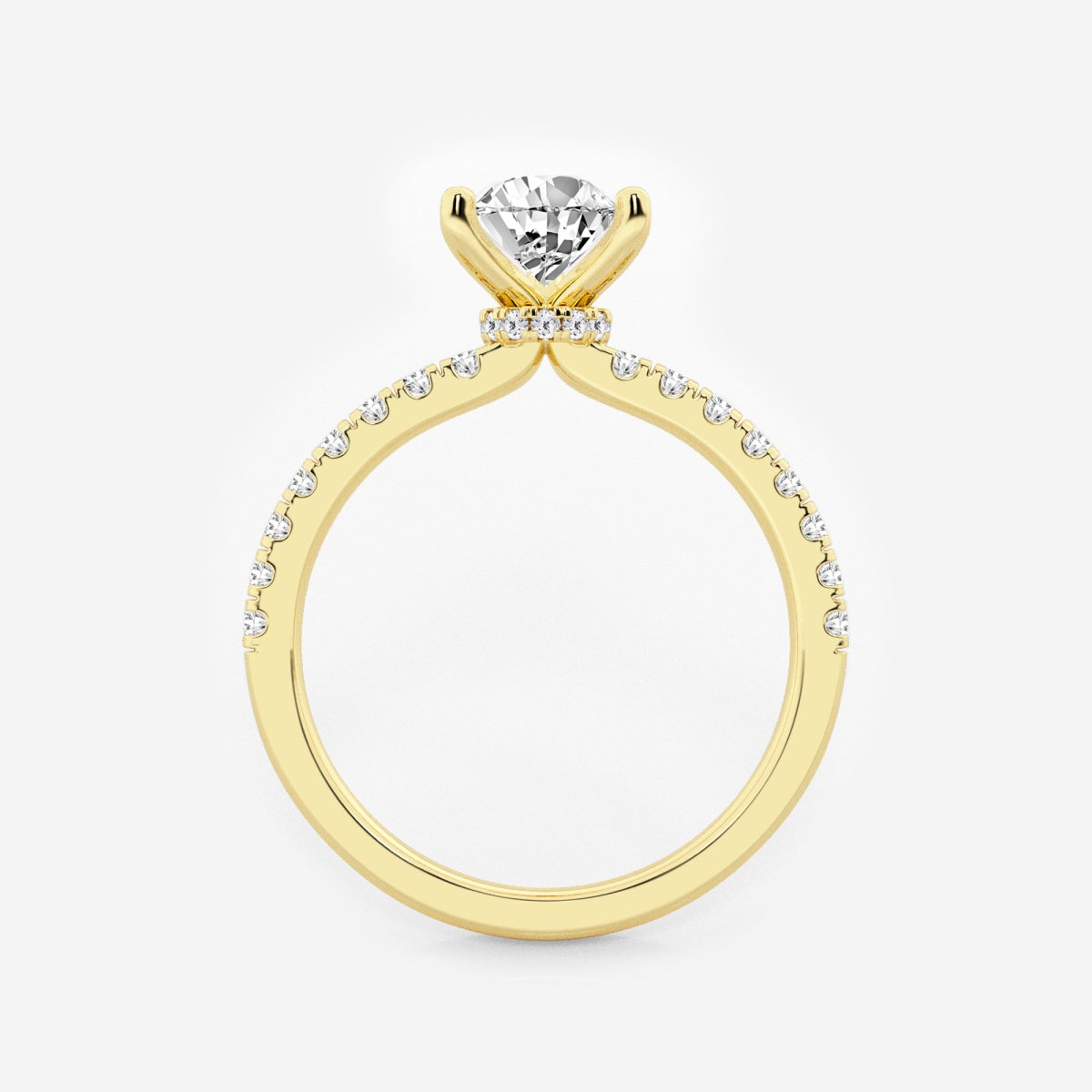 Everly - Hidden Halo Elegance Engagement Ring