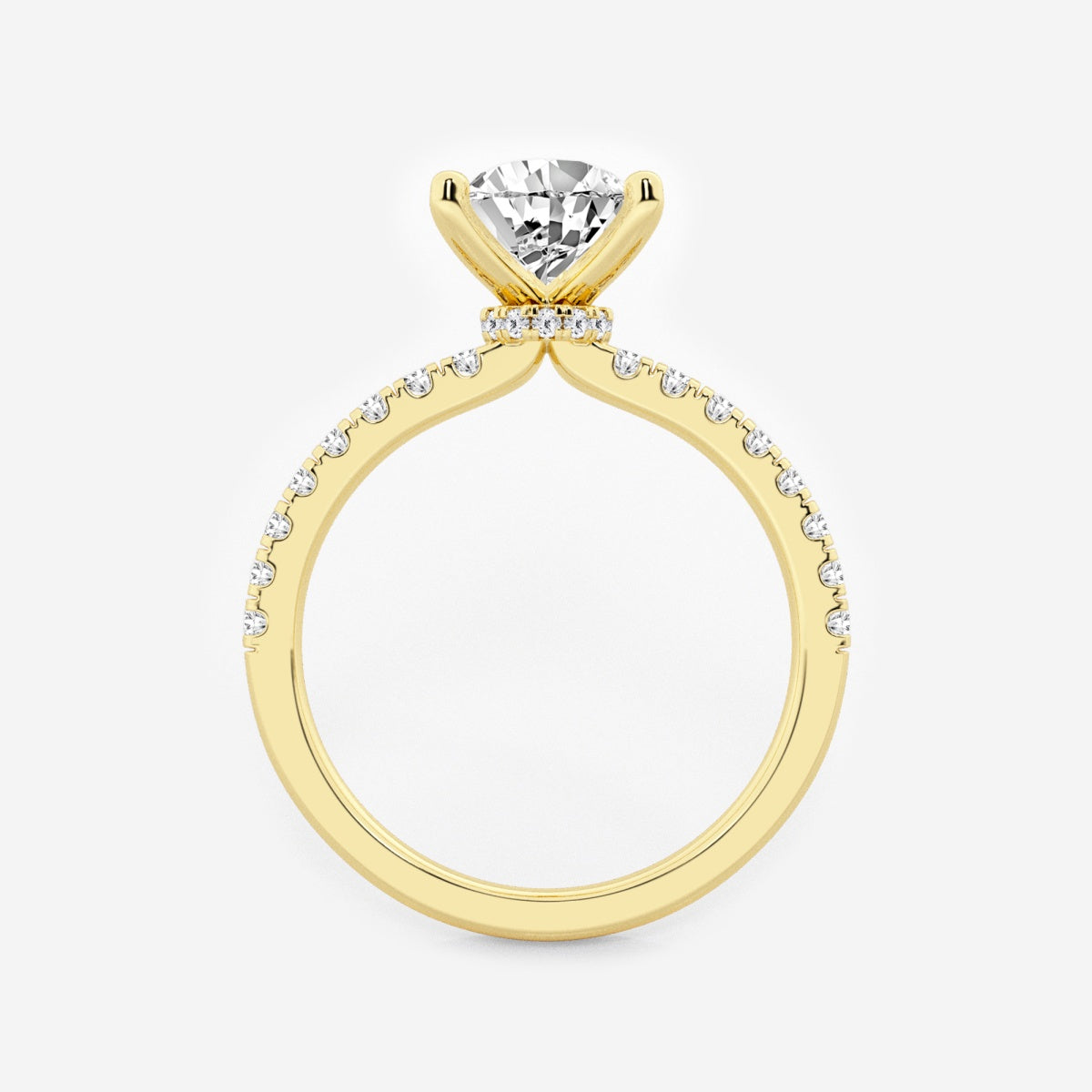 Everly - Hidden Halo Elegance Engagement Ring