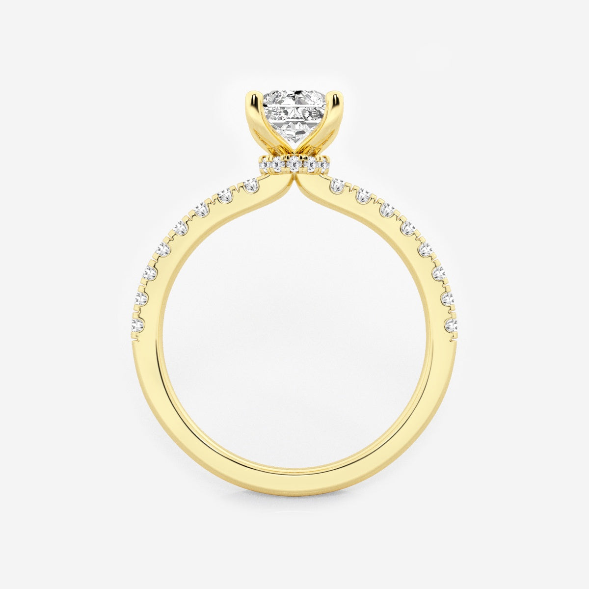 Everly - Hidden Halo Elegance Engagement Ring