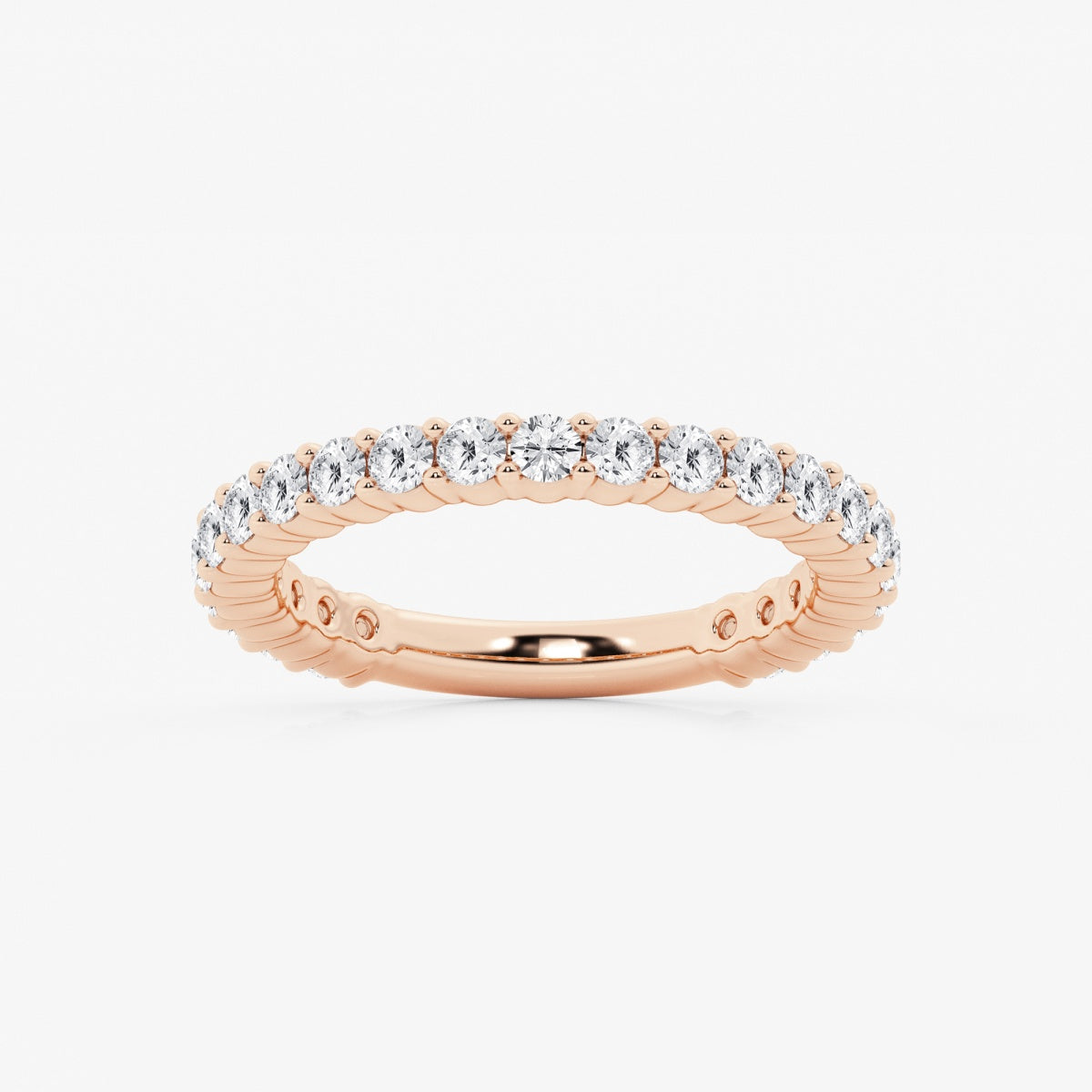 Lia - Shared Prong Eternity Wedding Ring