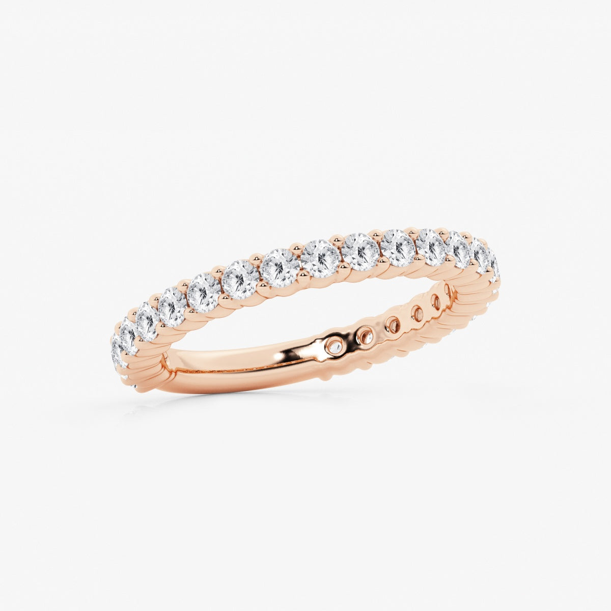 Lia - Shared Prong Eternity Wedding Ring