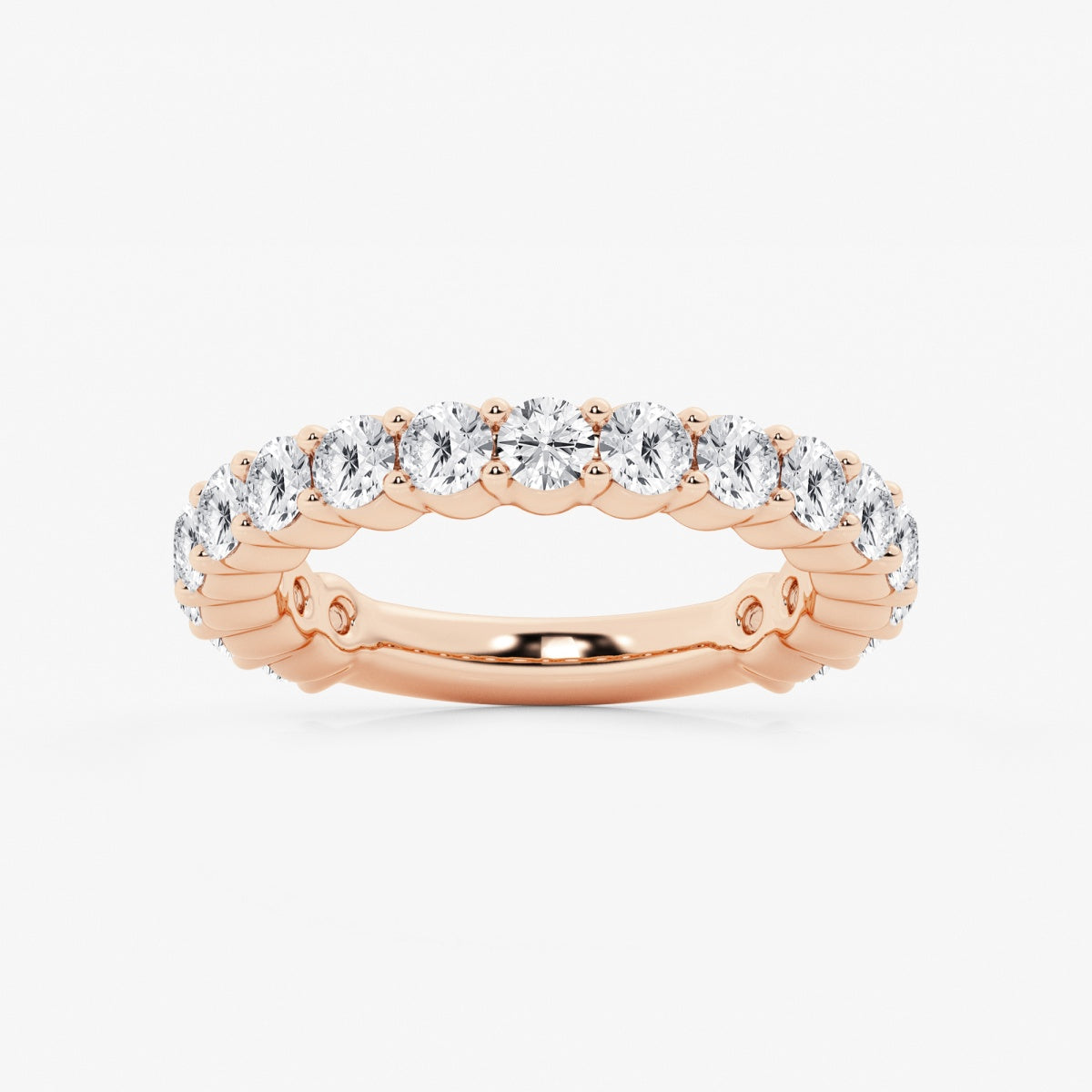 Lia - Shared Prong Eternity Wedding Ring
