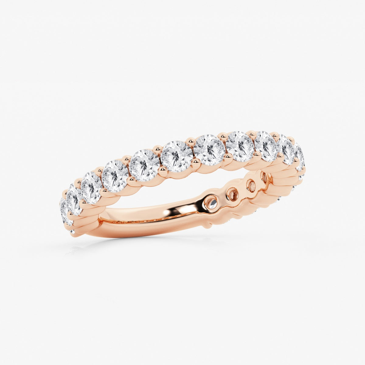 Lia - Shared Prong Eternity Wedding Ring
