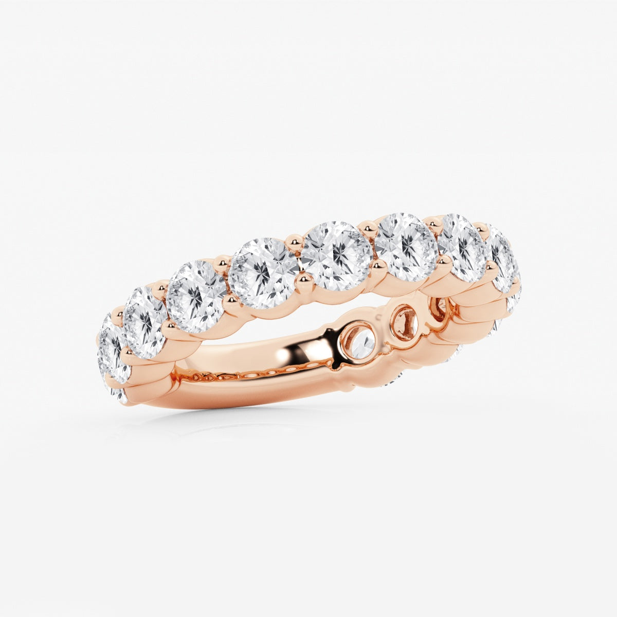 Lia - Shared Prong Eternity Wedding Ring