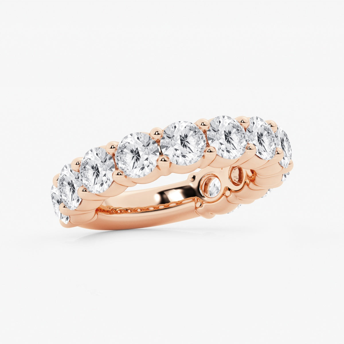 Lia - Shared Prong Eternity Wedding Ring