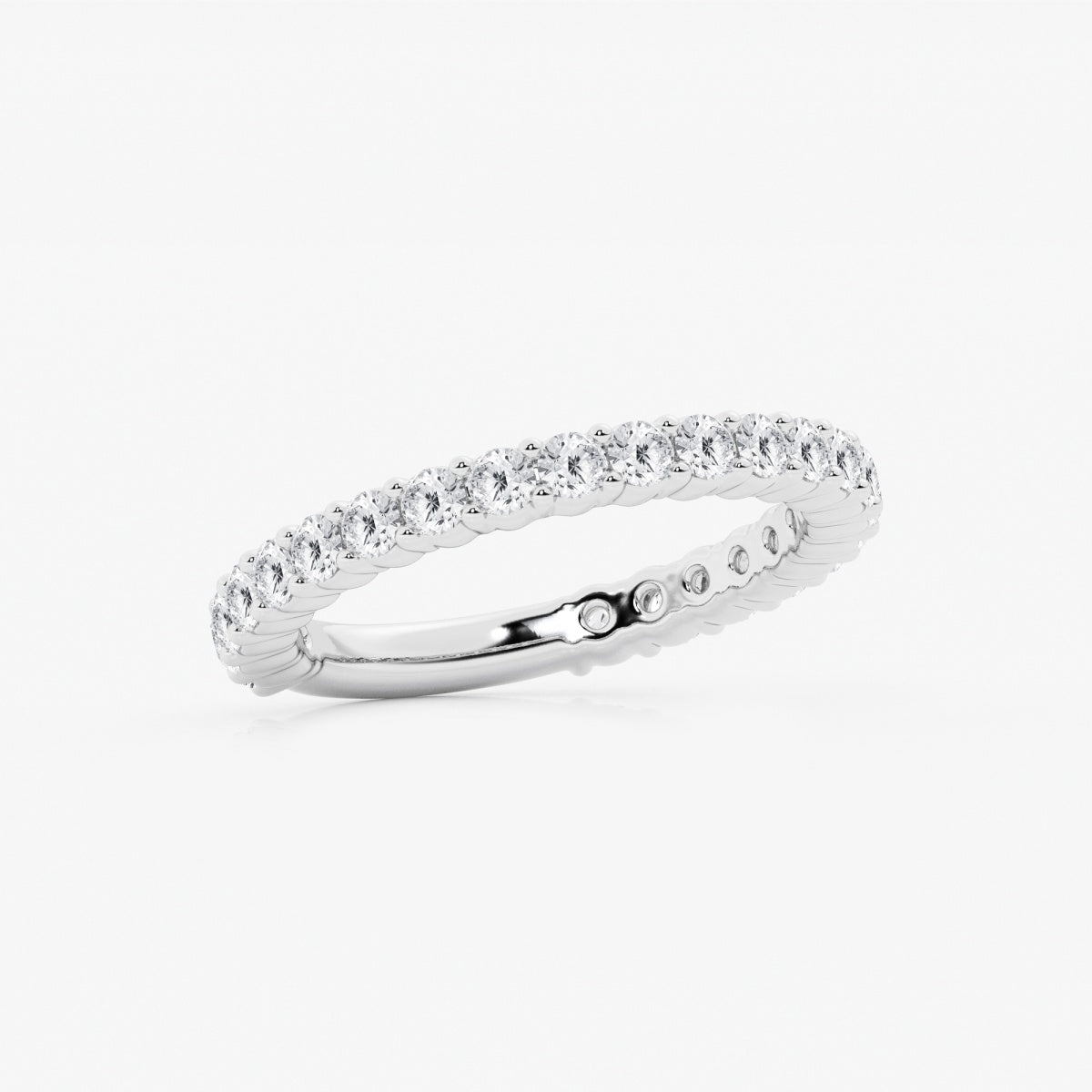 Lia - Shared Prong Eternity Wedding Ring