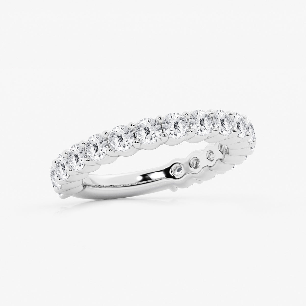 Lia - Shared Prong Eternity Wedding Ring