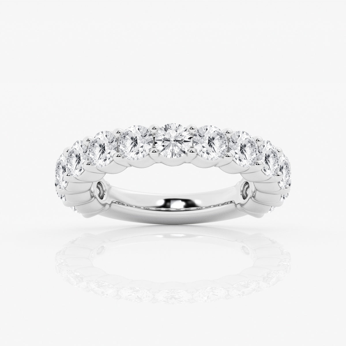 Lia - Shared Prong Eternity Wedding Ring