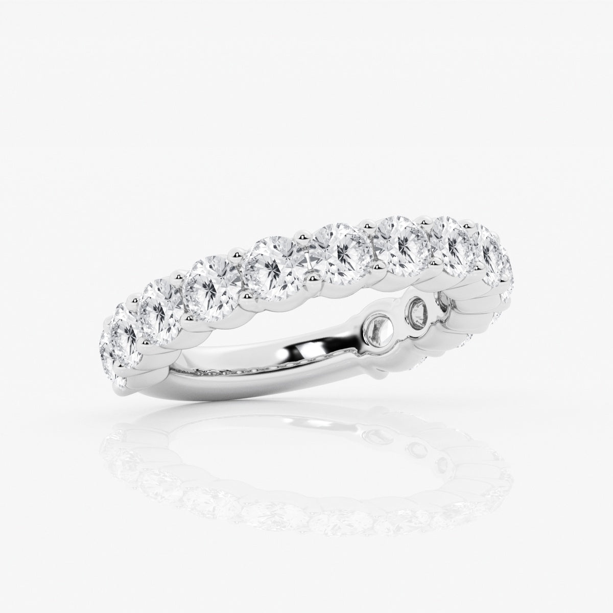 Lia - Shared Prong Eternity Wedding Ring