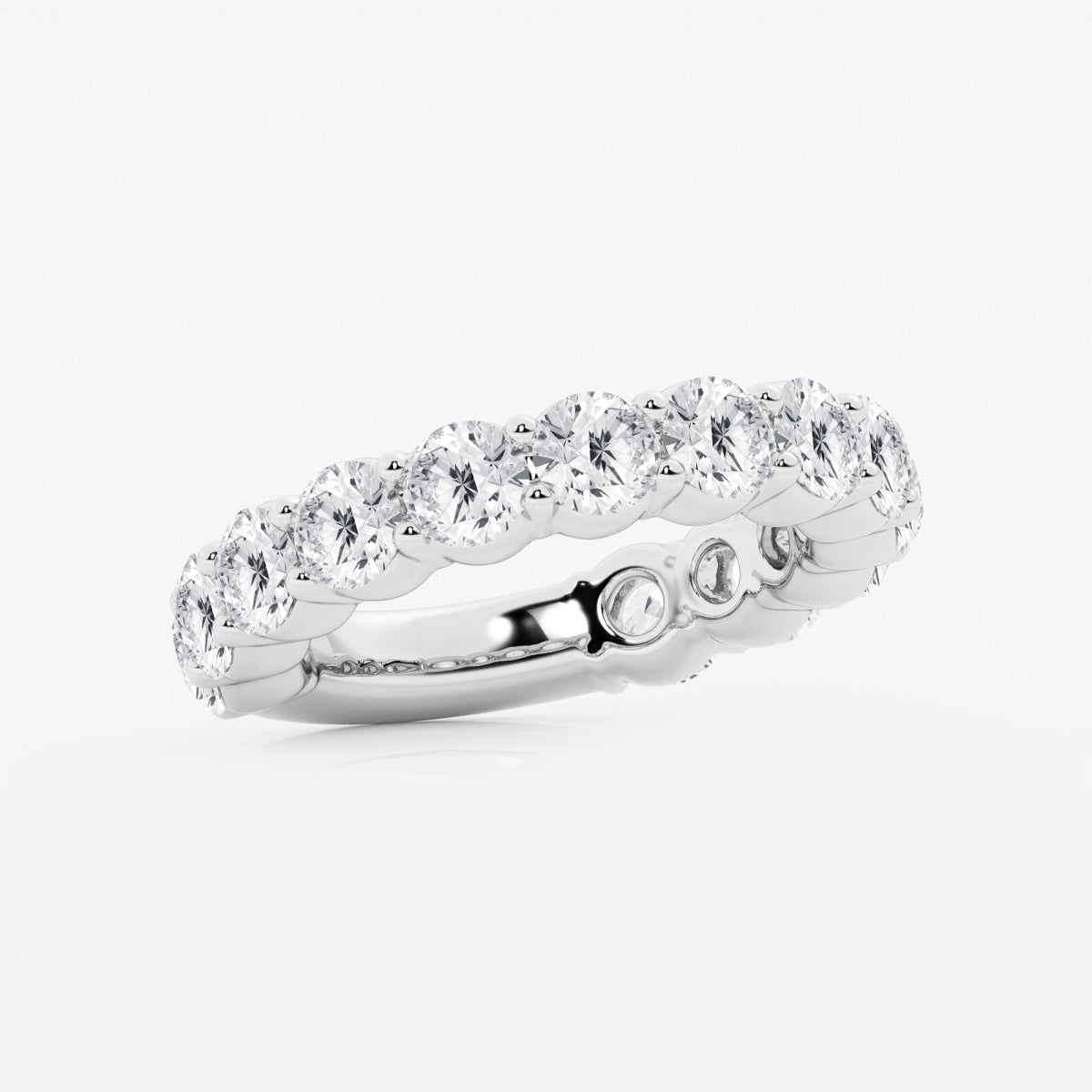 Lia - Shared Prong Eternity Wedding Ring