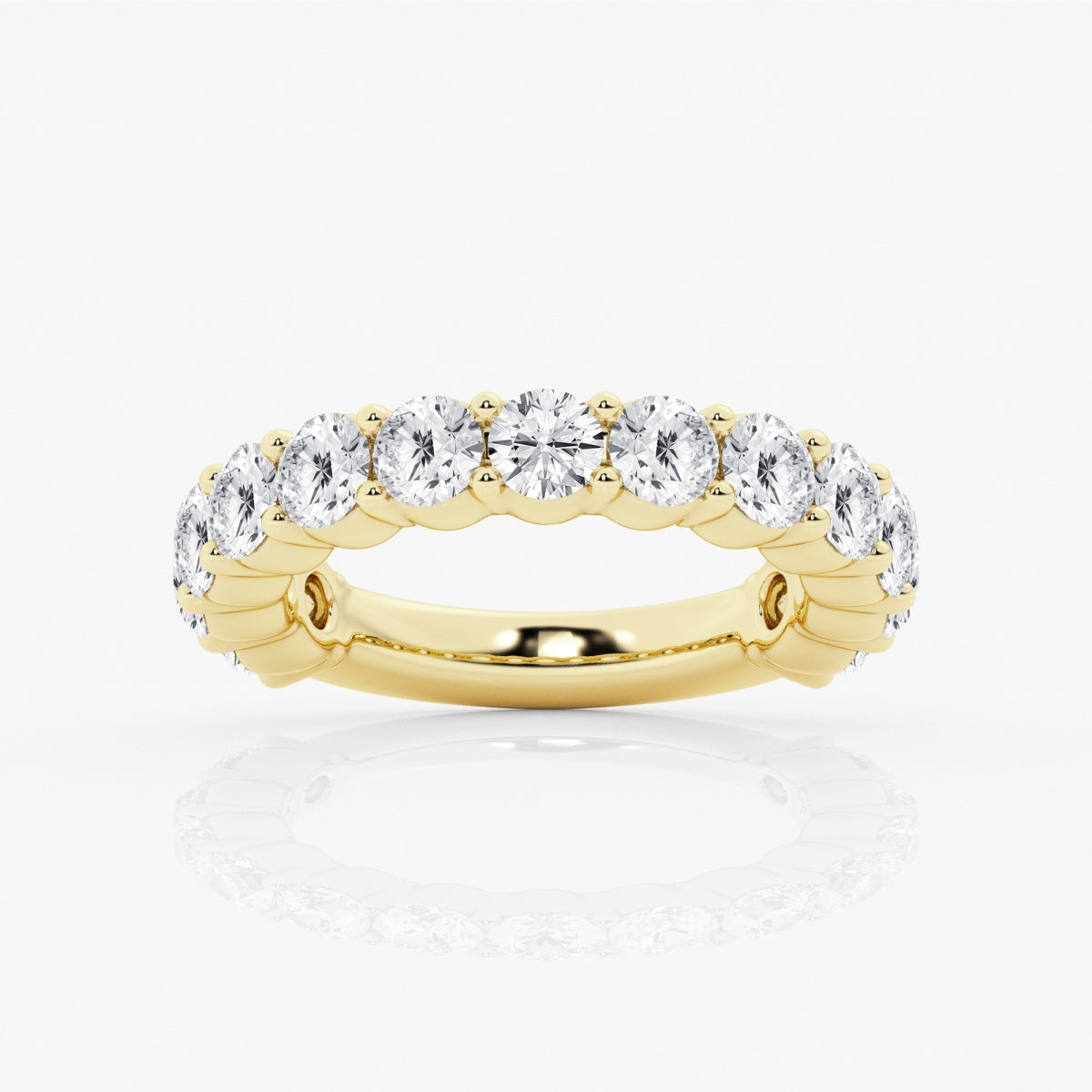 Lia - Shared Prong Eternity Wedding Ring