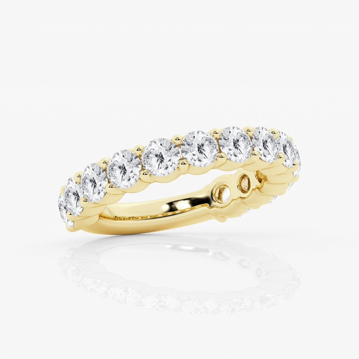 Lia - Shared Prong Eternity Wedding Ring