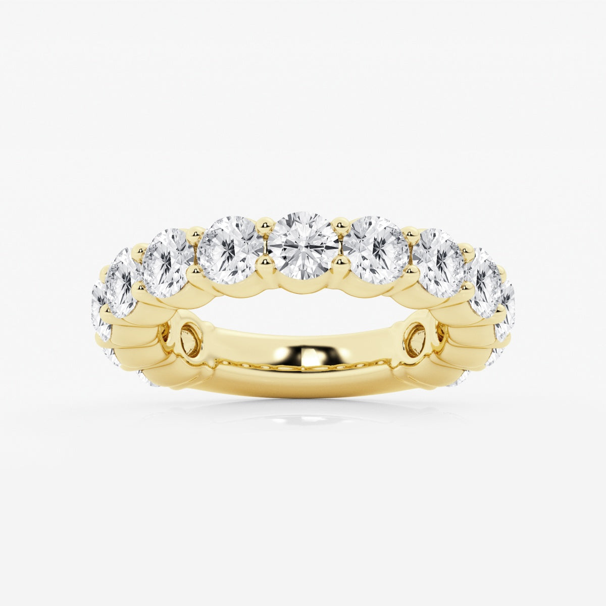 Lia - Shared Prong Eternity Wedding Ring
