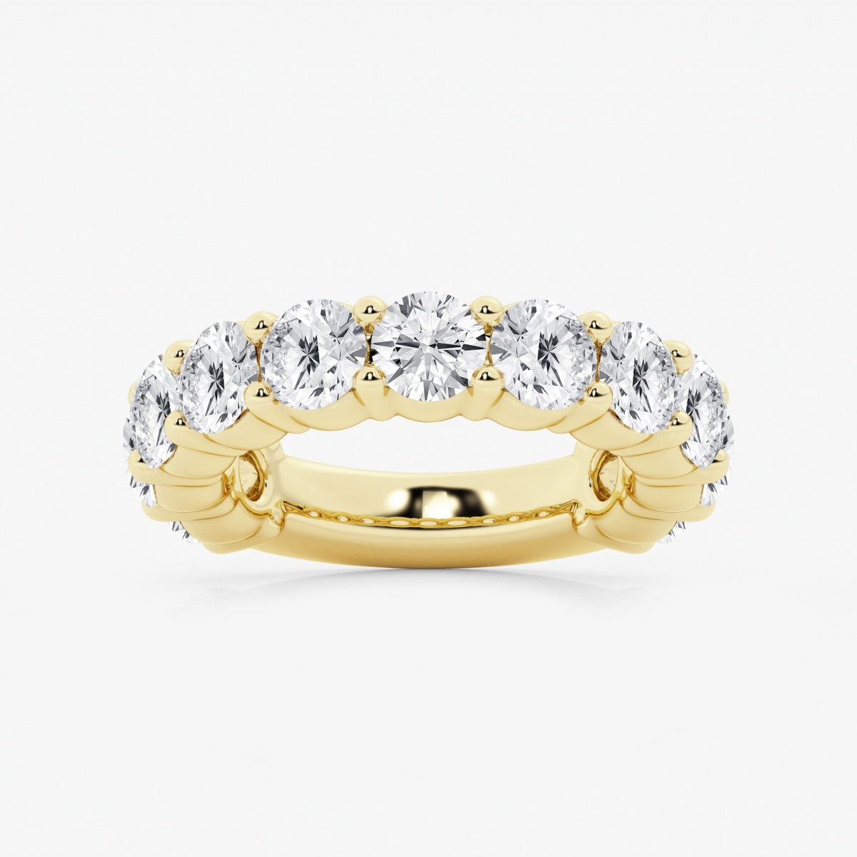 Lia - Shared Prong Eternity Wedding Ring