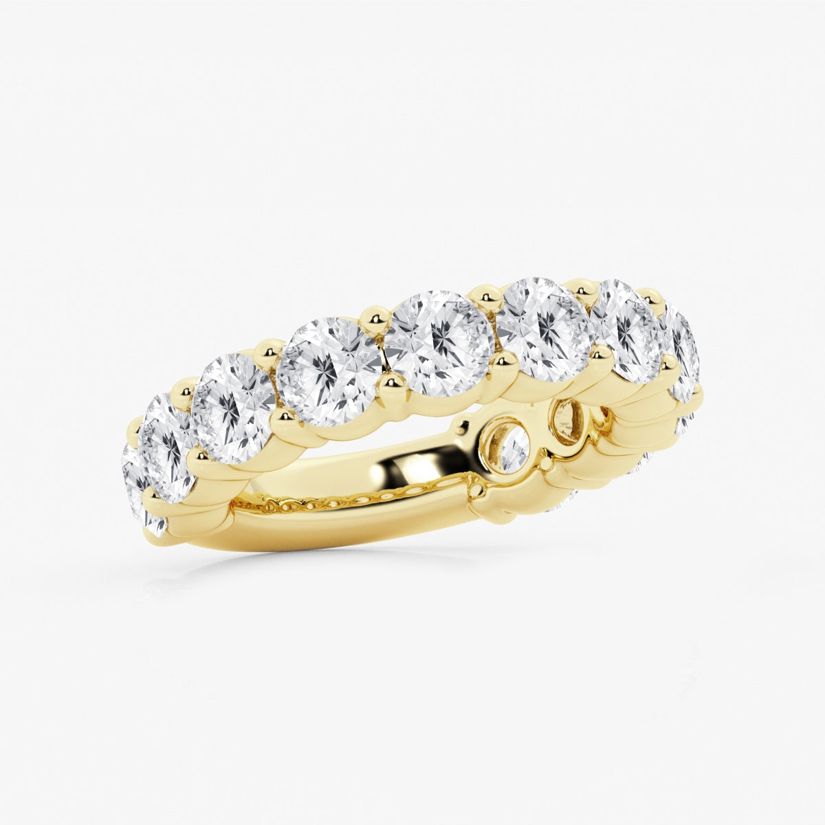 Lia - Shared Prong Eternity Wedding Ring
