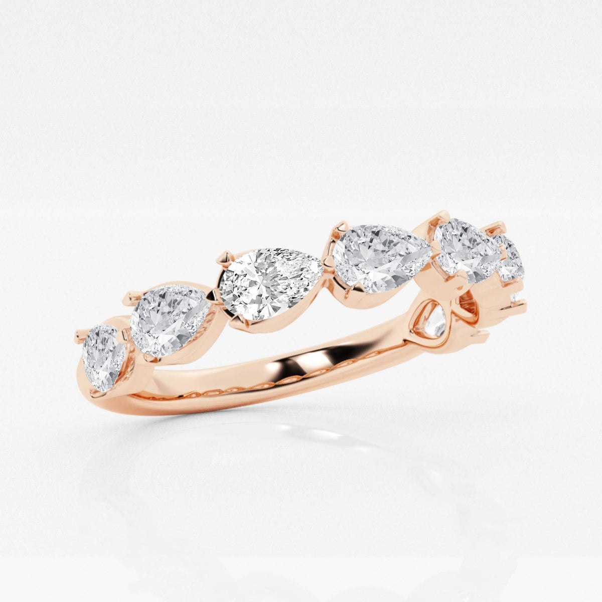 Kylie - Floating Anniversary Design Wedding Ring