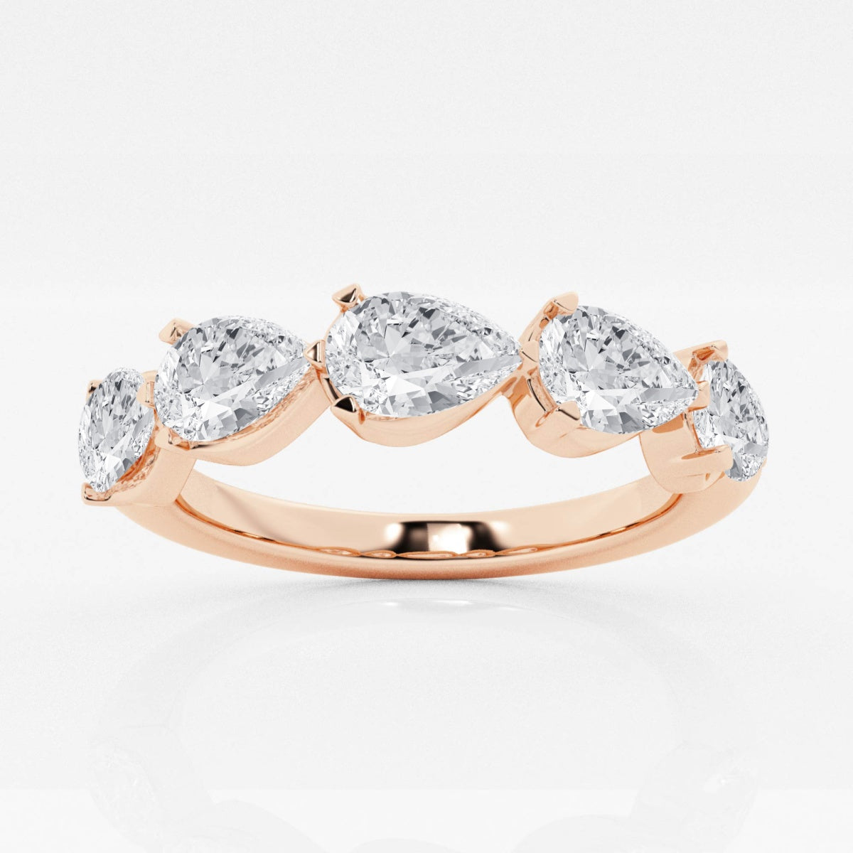 Kylie - Floating Anniversary Design Wedding Ring