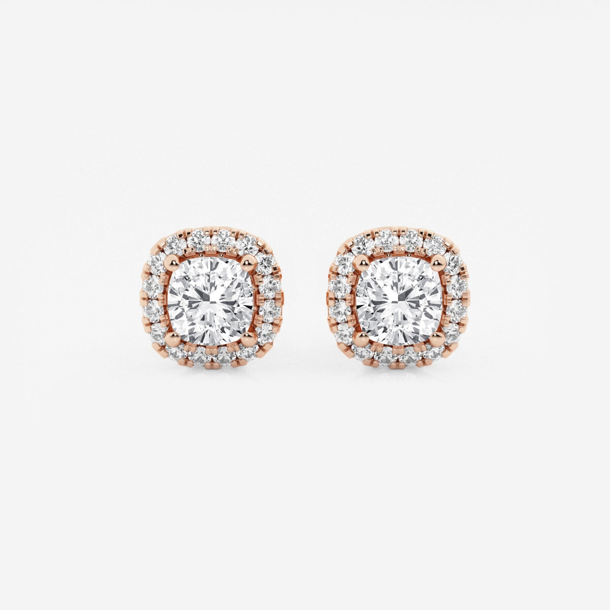 Haley - Radiant Halo Design Earrings