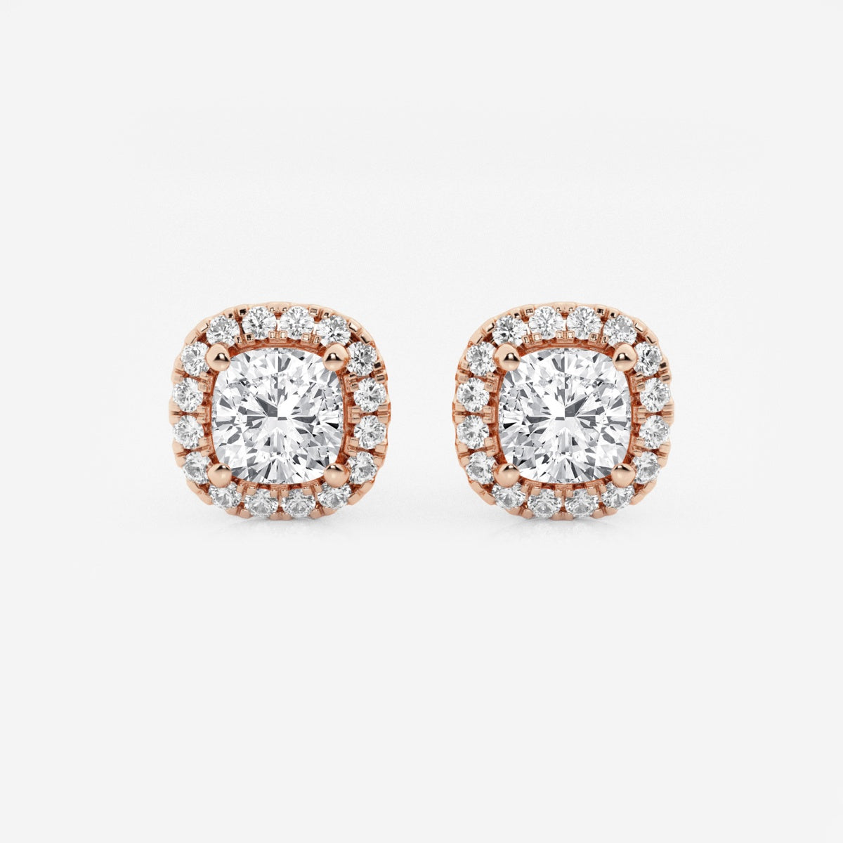 Haley - Radiant Halo Design Earrings