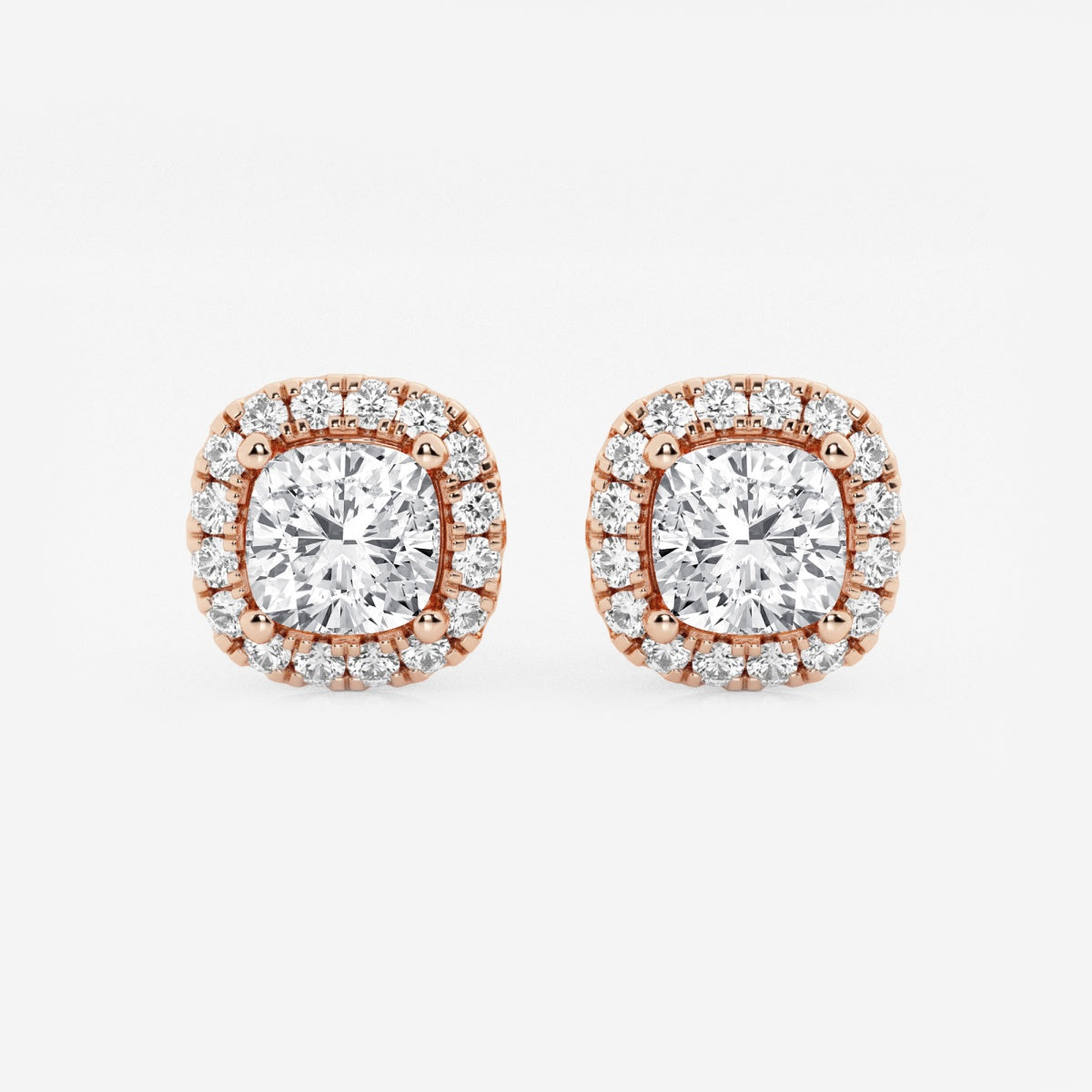 Haley - Radiant Halo Design Earrings