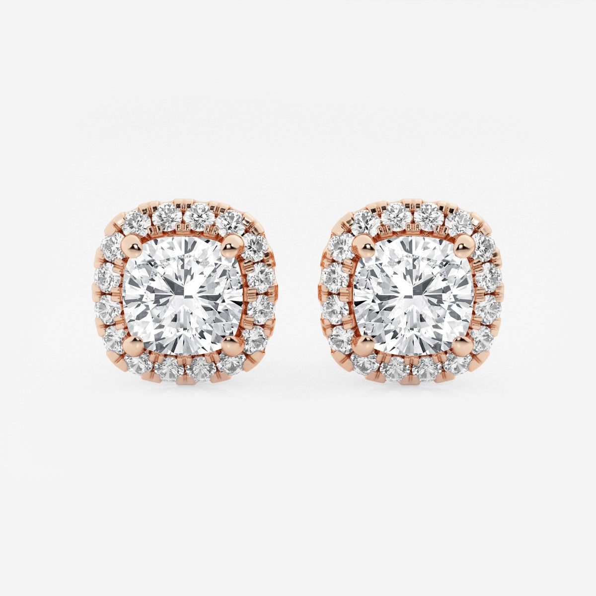 Haley - Radiant Halo Design Earrings