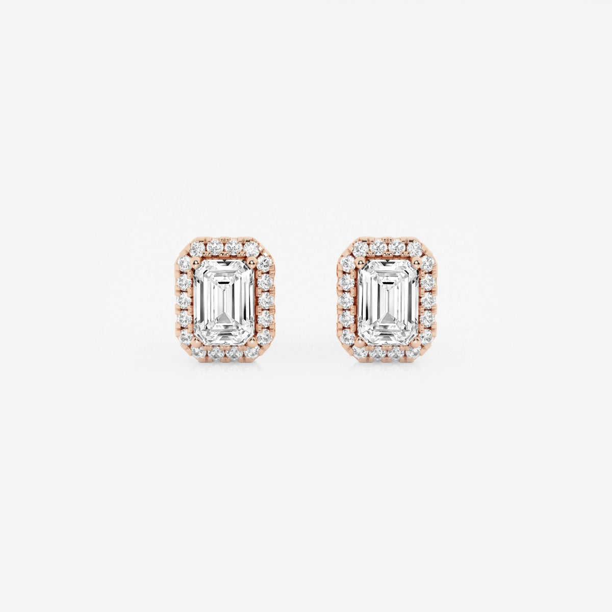 Haley - Radiant Halo Design Earrings