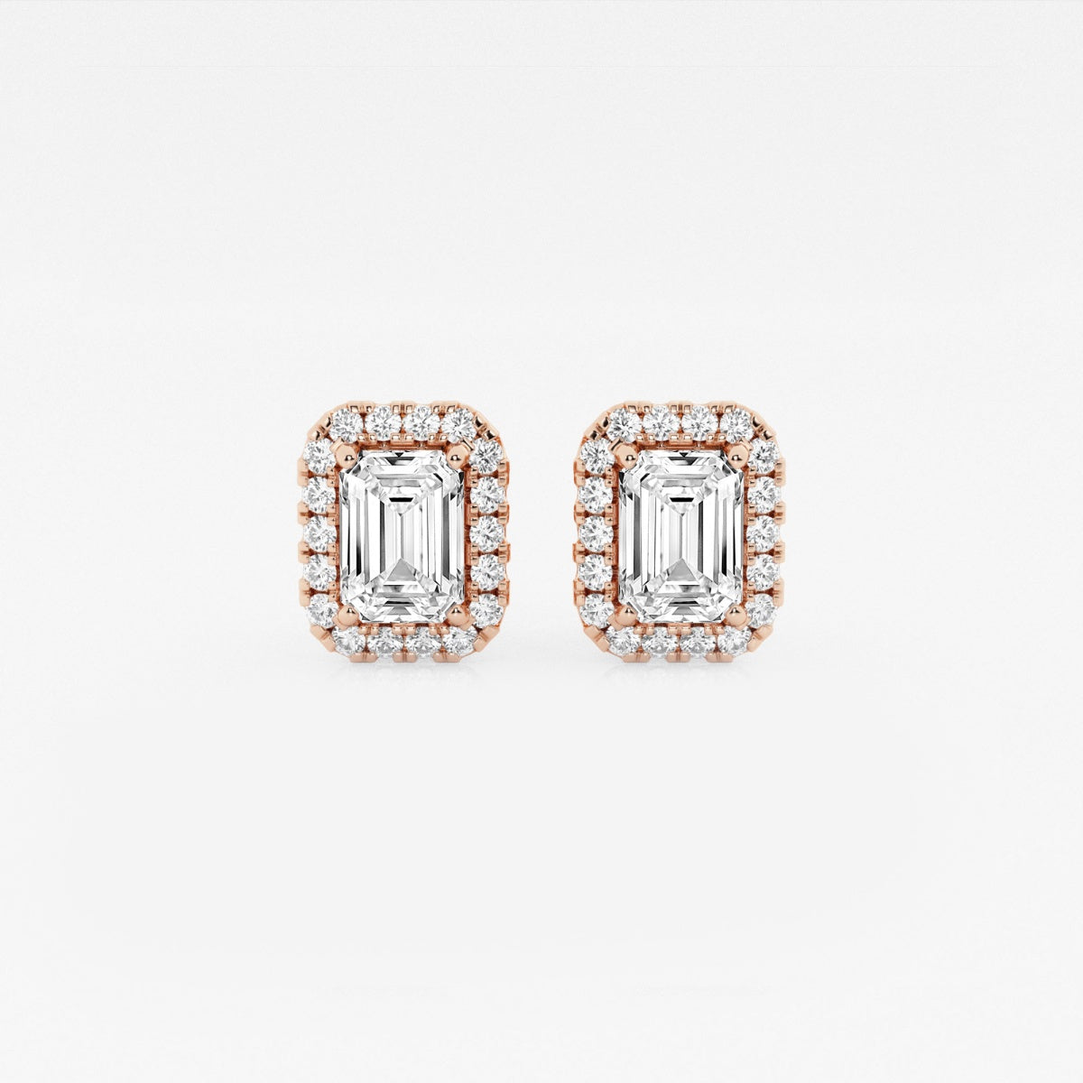 Haley - Radiant Halo Design Earrings