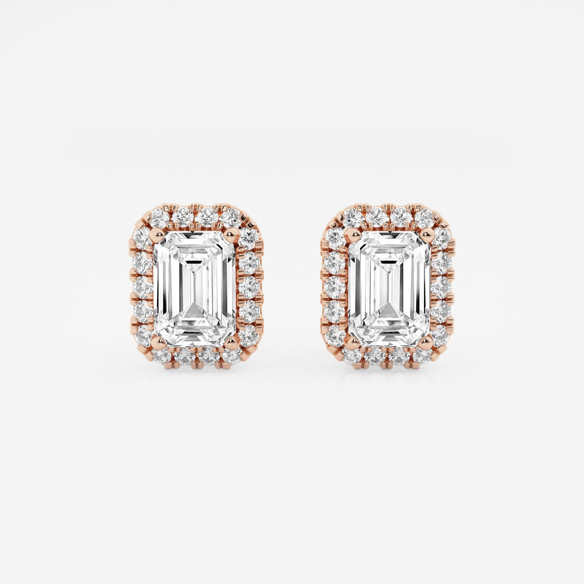 Haley - Radiant Halo Design Earrings