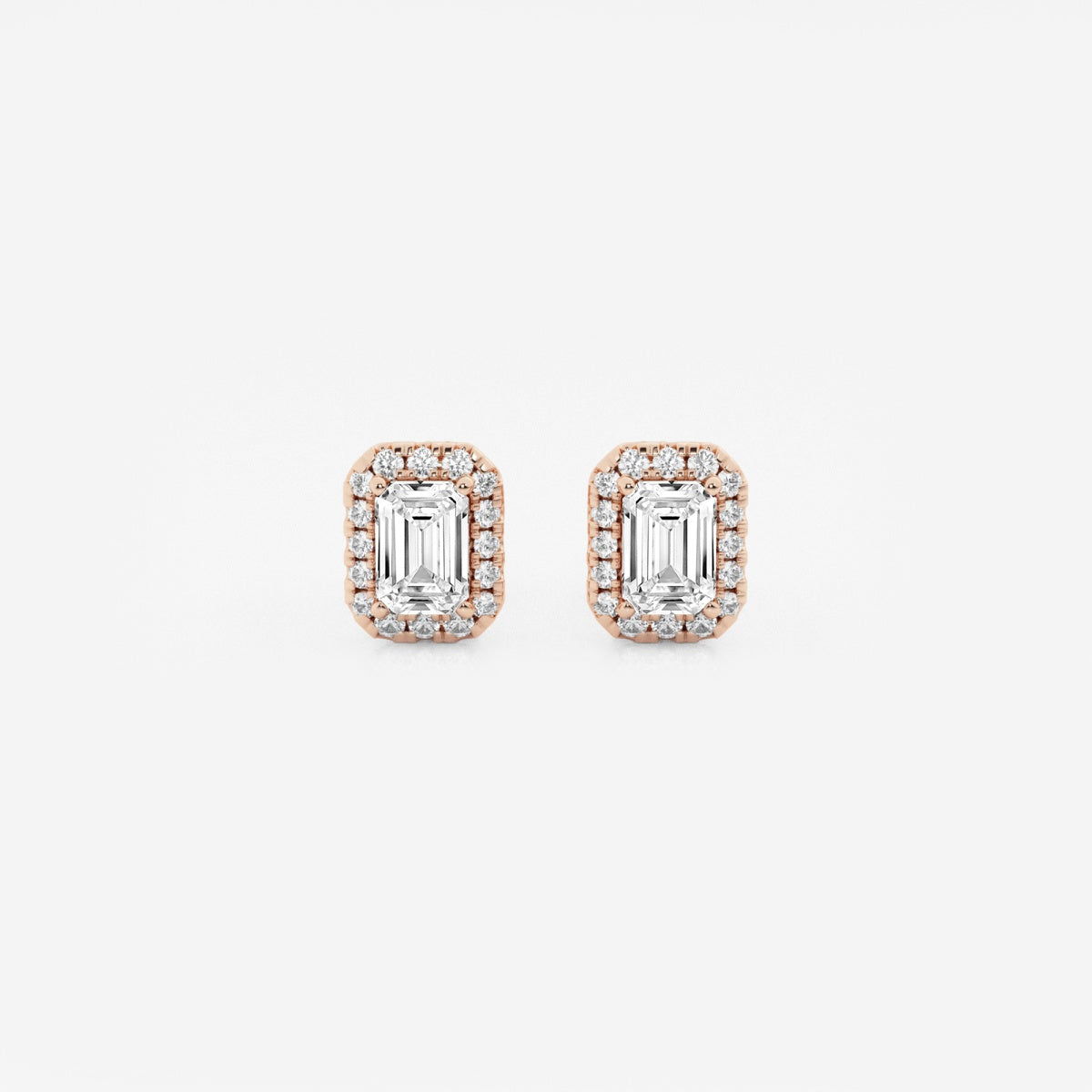 Haley - Radiant Halo Design Earrings