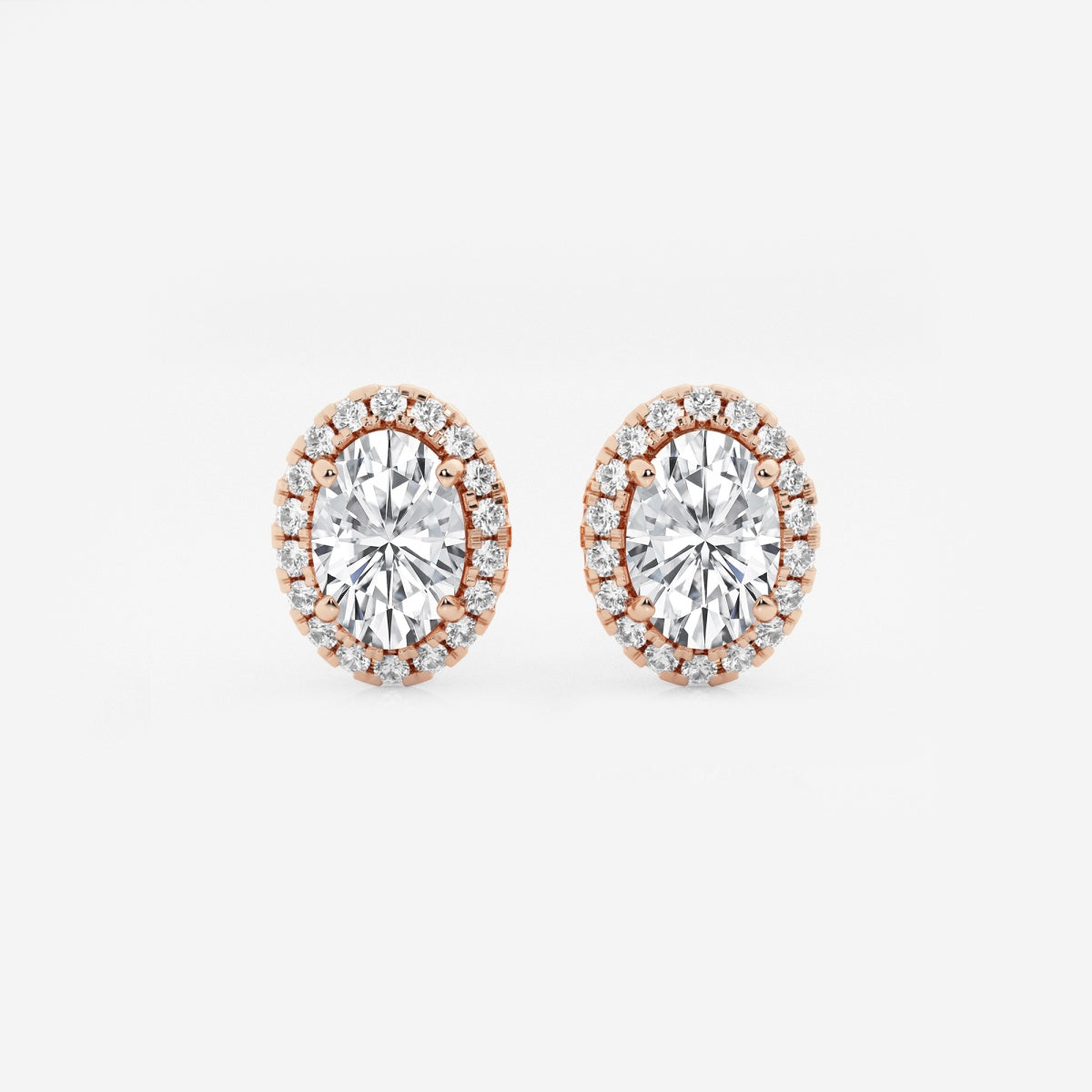 Haley - Radiant Halo Design Earrings