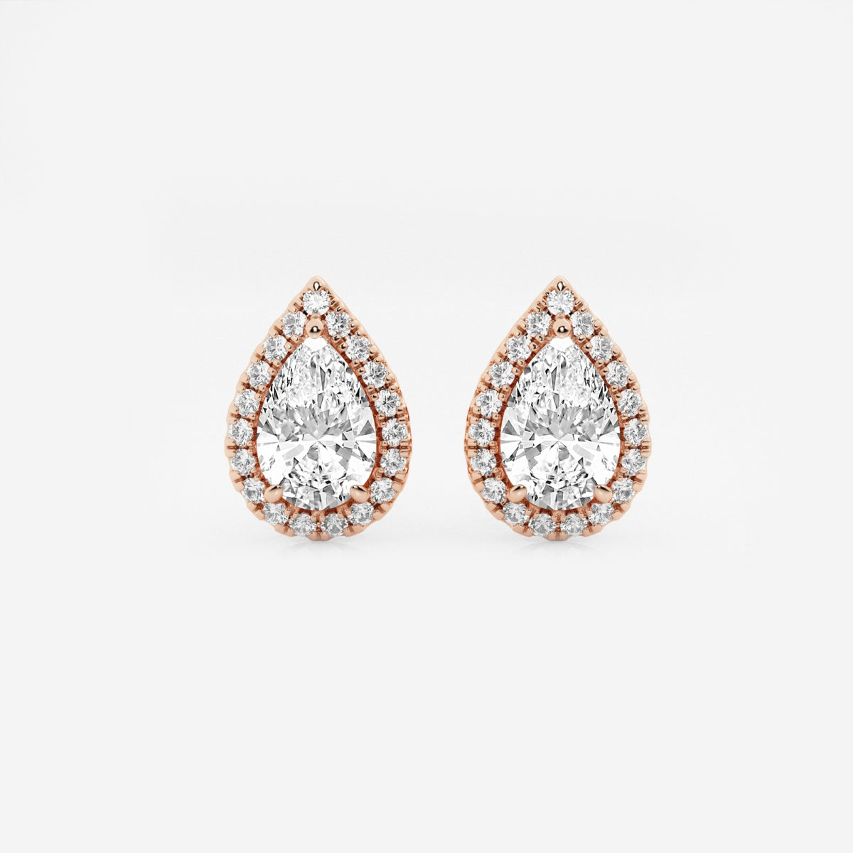 Haley - Radiant Halo Design Earrings