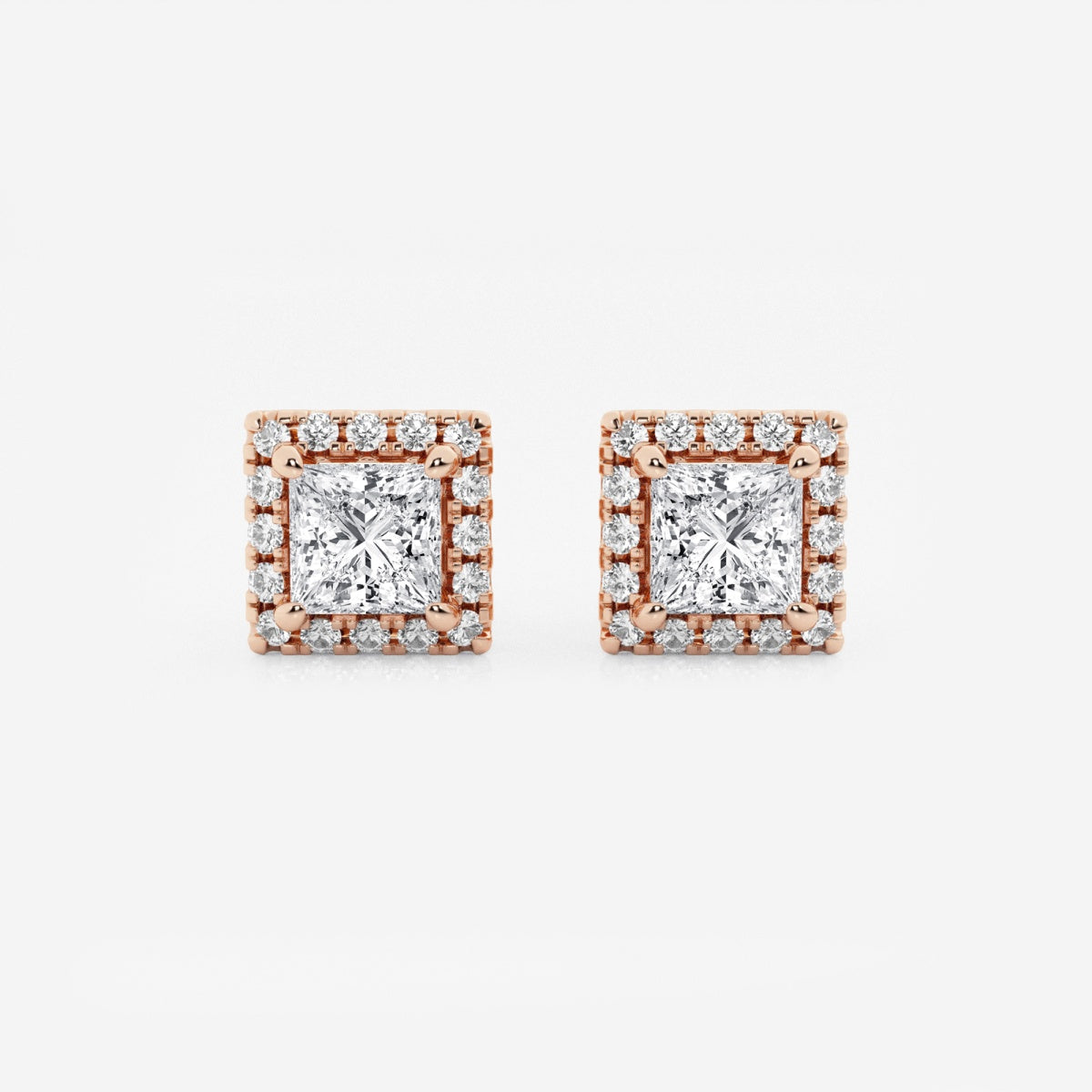 Haley - Radiant Halo Design Earrings