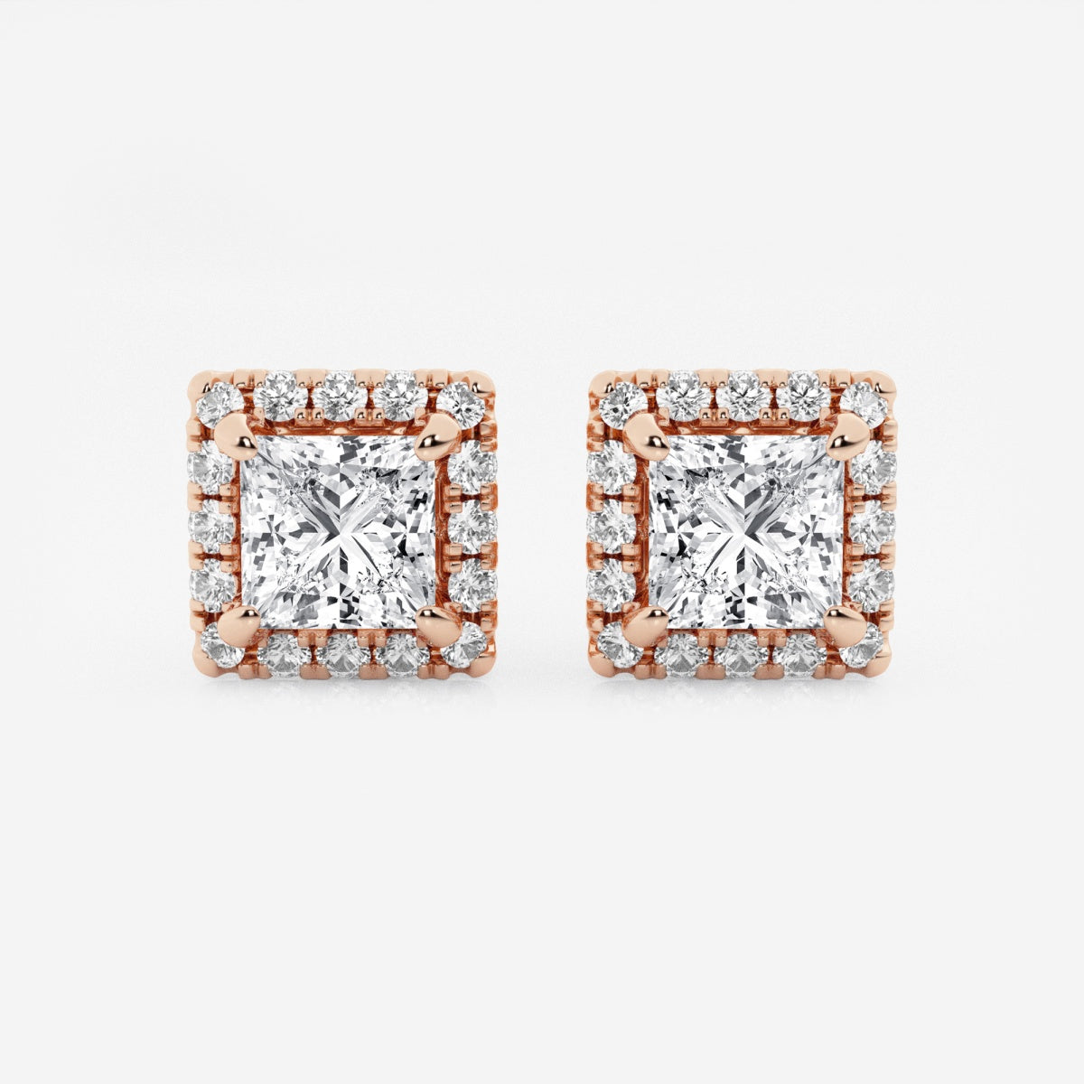 Haley - Radiant Halo Design Earrings