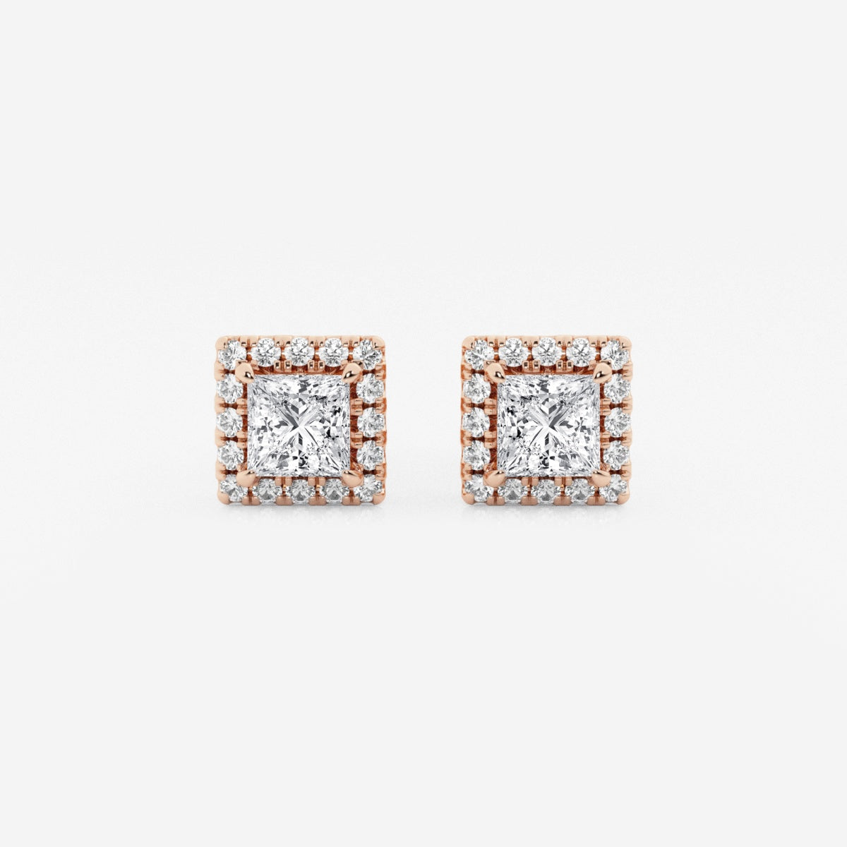 Haley - Radiant Halo Design Earrings